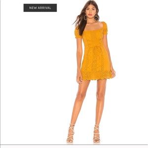 Revolve majorelle yellow gold dress